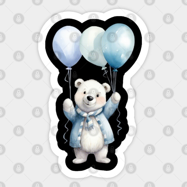 white cute bear Sticker by GAGO5